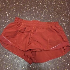 Lululemon Red Hotty Hot Shorts 2.5in
